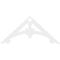 Ekena Millwork Pitch Sellek Architectural Grade PVC Gable Pediment, 72"W x 33"H x 1"P (11/12) GPP072X033X100SLK - alternate 4